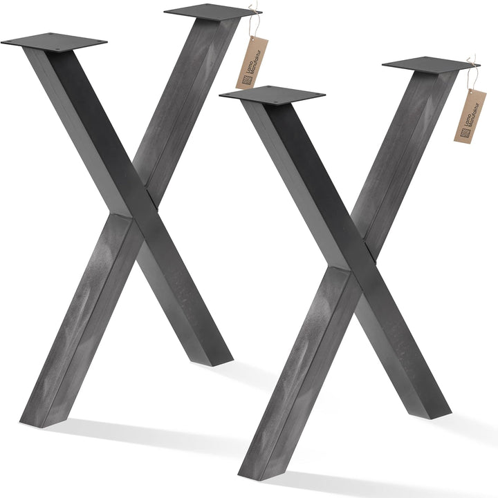 LAMO Manufaktur Tischbeine für Esstisch | Schreibtisch, Mark Light | Vierkantprofil 60x60 mm, Tischg