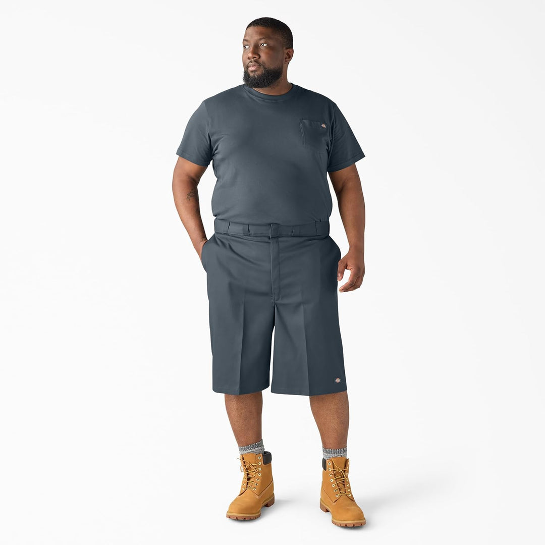 Dickies Herren Big & Tall 33 cm Loose Fit Multi-Pocket Arbeitsshorts, Grau (Graphite//Nature's Delig