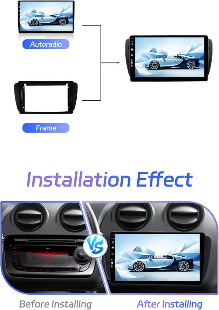 JOYX Android 12 Autoradio Passt für Seat Ibiza 6J (2009-2014) - [4G+64G] - Eingebaut DSP/Carplay/And