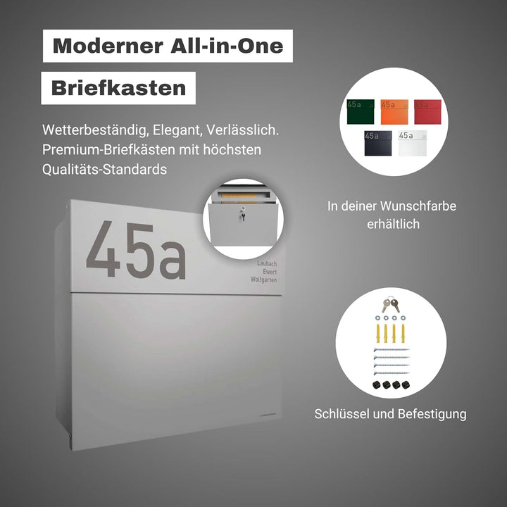 Radius Briefkasten Letterman 4 Silber - 560 c