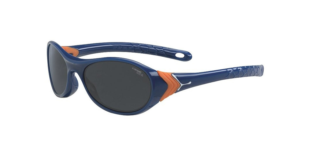 Cebe Unisex Kinder Cricket Sonnenbrille Cricket Shiny Blue Orange 1500 Grey Bl, Cricket Shiny Blue O