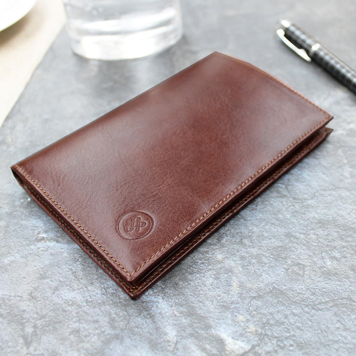 Maxwell Scott - Personalisierte Luxuriöse grosse Brieftasche aus Leder für Herren - Handgefertigt au