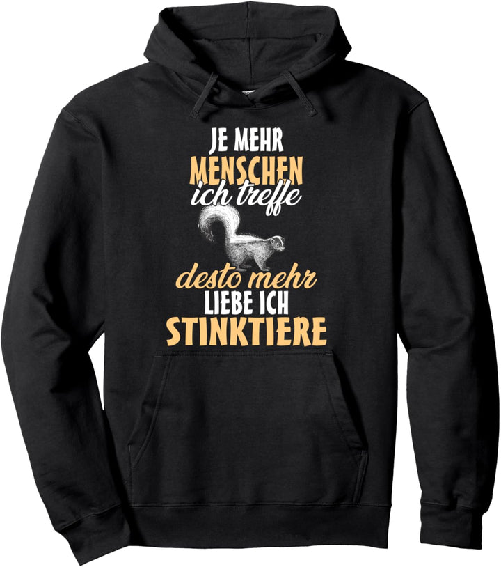 Stinktier Zoo Tier Stinktier Pullover Hoodie