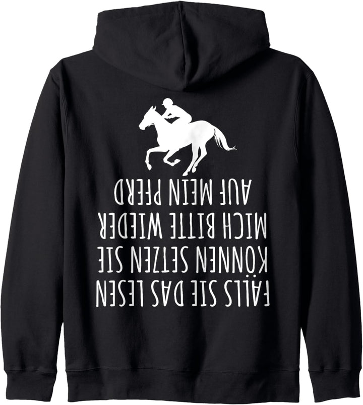 Reiterspruch Bitte Helfen Sie Mir Aufs Pferd Pferde Geschenk Kapuzenjacke