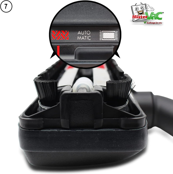 MisterVac Staubsaugerdüse Bodendüse Automatikdüse Ersatzdüse kompatibel mit AEG VX8-2 Öko,X SILENCE