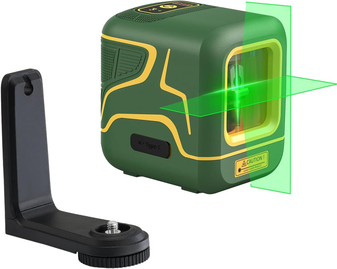 Fanttik D2 Kreuzlinienlaser Selbstnivellierend, Linienlaser Grün 30m, Wiederaufladbare Batterie, USB