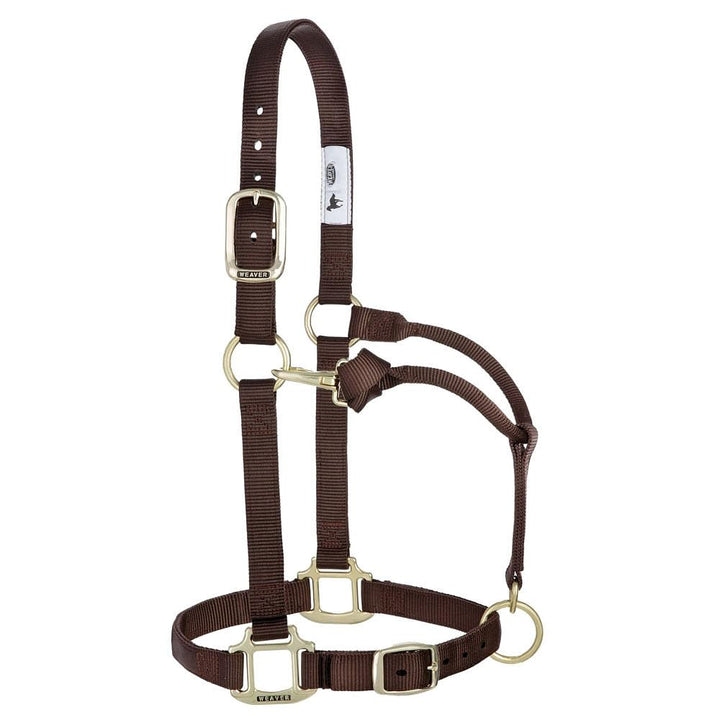Weaver Leather Original verstellbares Nylonhalfter für Pferde S Horse Braun, S Horse Braun