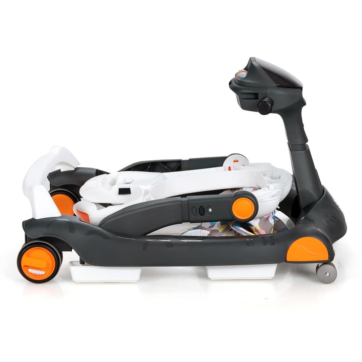 LIFEZEAL 2 in 1 Lauflernhilfe Klappbar, Babywalker mit Spielbrett, Lauflernwagen mit abnehmbaren Sit