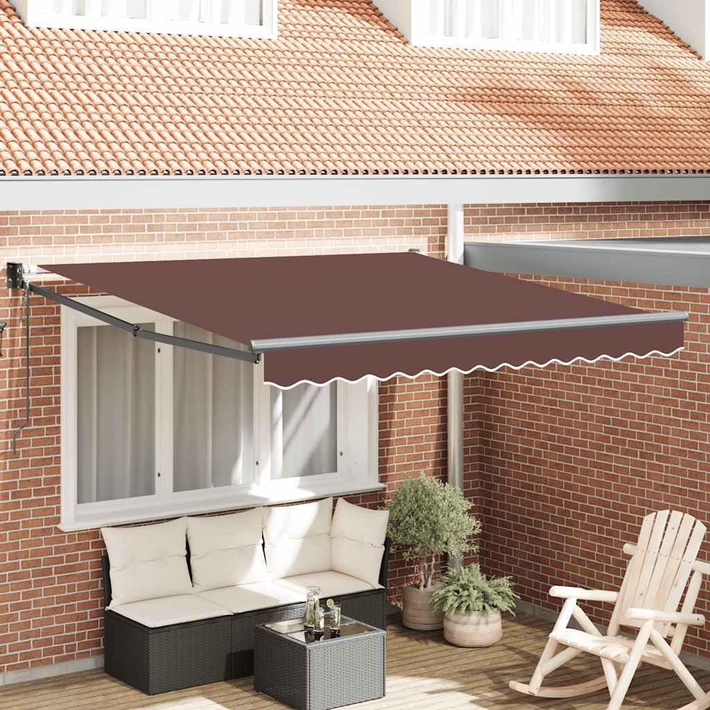 vidaXL Markise Automatisch Braun 300x250 cm 300 x 250 cm Braun, 300 x 250 cm Braun