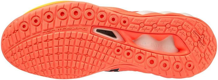 Mizuno Unisex Leuchtende Welle 2 Volleyballschuhe 46.5 EU Neon Flame Black Bolt2ne, 46.5 EU Neon Fla