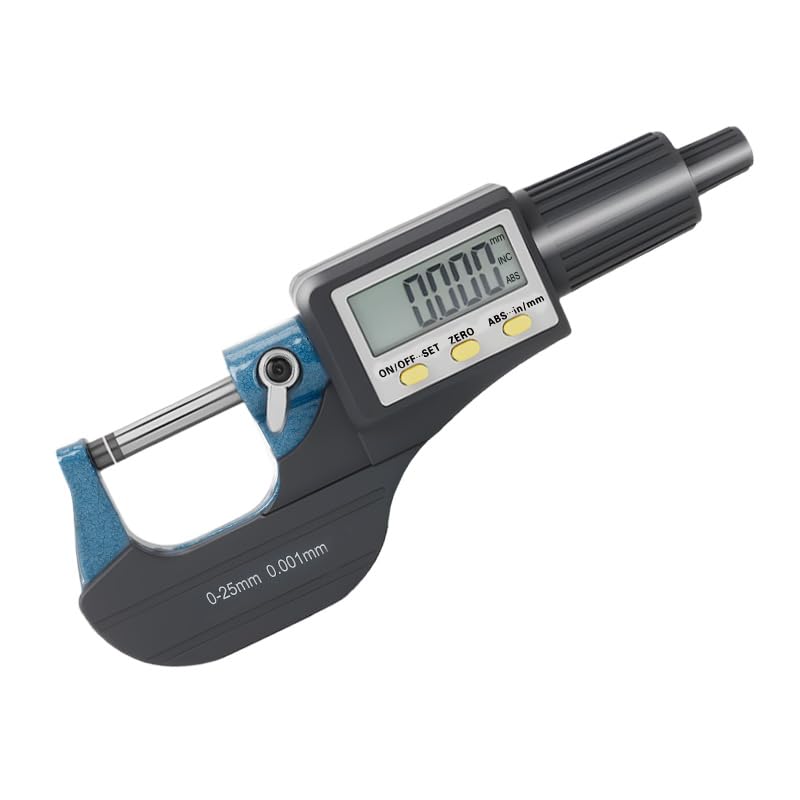 Beslands Mikrometer Digital Bügelmessschraube 0-25mm/ 0.001mm Hohe Präzision Elektronische Digitale