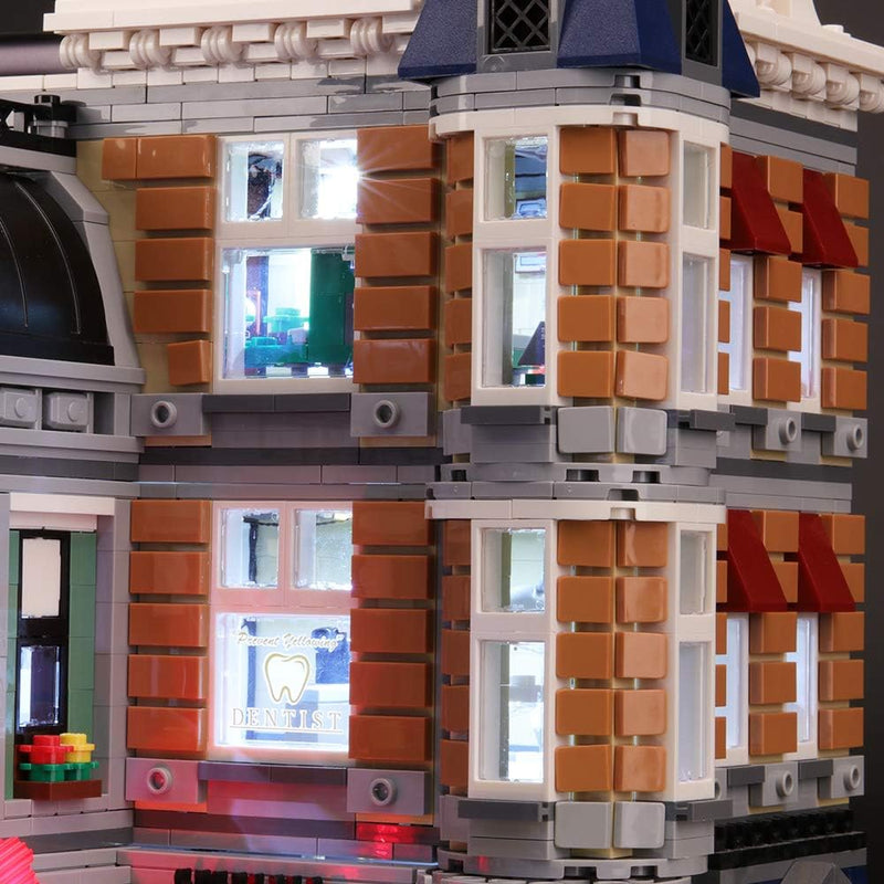 BRIKSMAX Led Beleuchtungsset für Lego Creator Assembly Square, Kompatibel Mit Lego 10255 Bausteinen