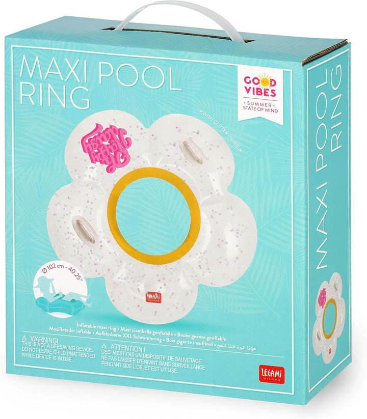 Legami - Pool aufblasbare Donut, Maxi aufblasbare Donut für Kinder und Erwachsene, Meer Strand aufbl
