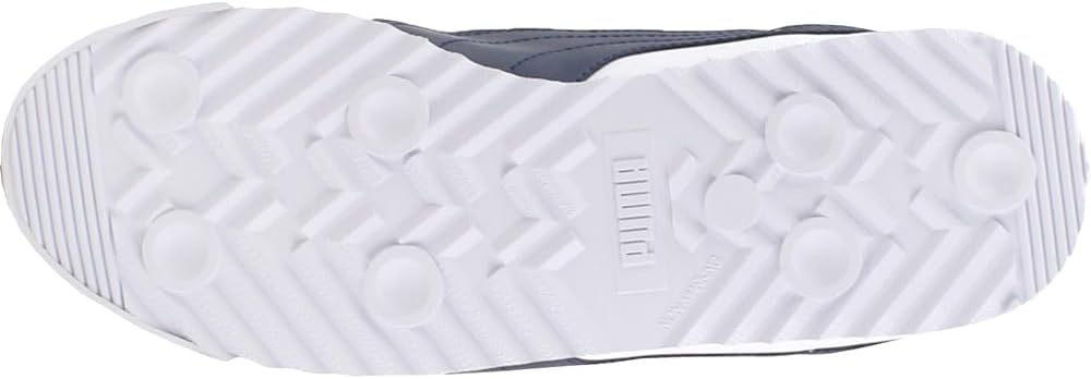 PUMA Herren Roma Basic Sneaker 43 EU Weiss New Navy, 43 EU Weiss New Navy