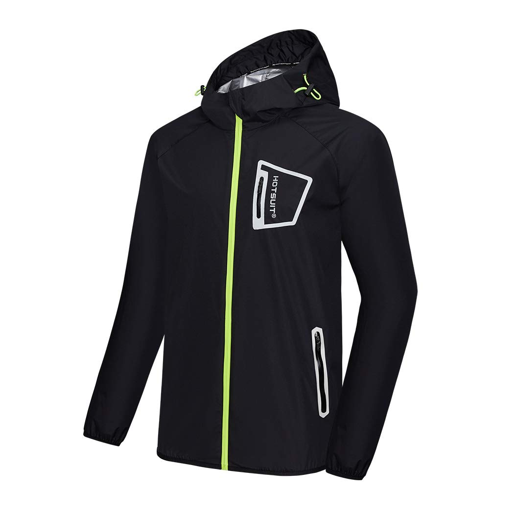 HOTSUIT Herren Sportanzug Workout Gym Jacke M 3.0 nur schwarze saunajacke