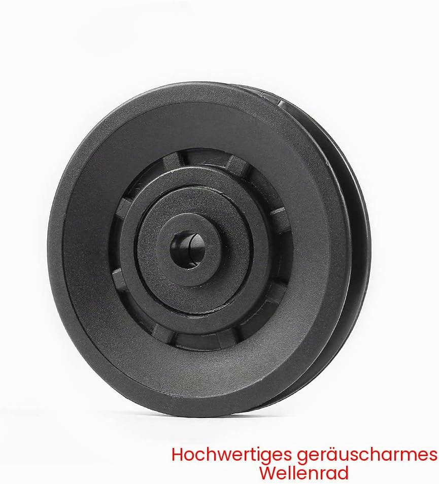 Topfinder 90mm Seilrolle, Universallager Riemenscheibe für Gym Fitnessgeräte Ersatzteil Garagentor