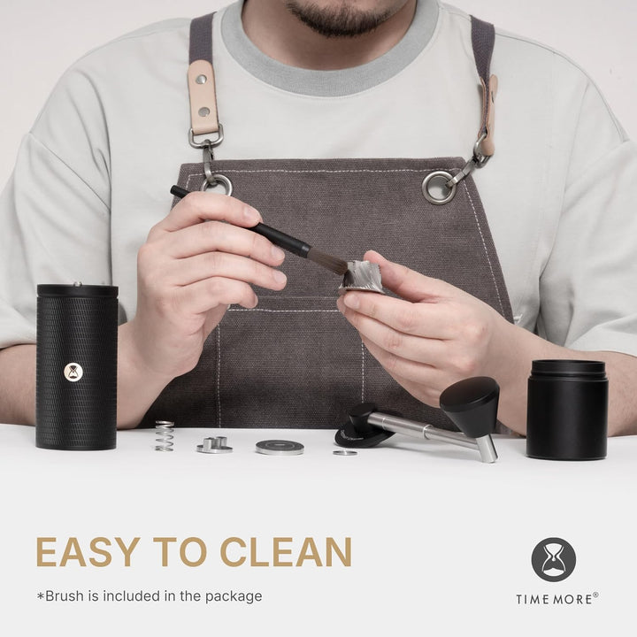 Timemore C5 ESP PRO Handkaffeemühle - 50 verstellbare Stufen, 42mm Edelstahl-Mahlwerk, Handkaffeemüh