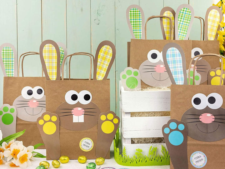 Papierdrachen DIY Osternester zum Befüllen und Basteln - Geschenktüten für Kinder mit Osterhasen in