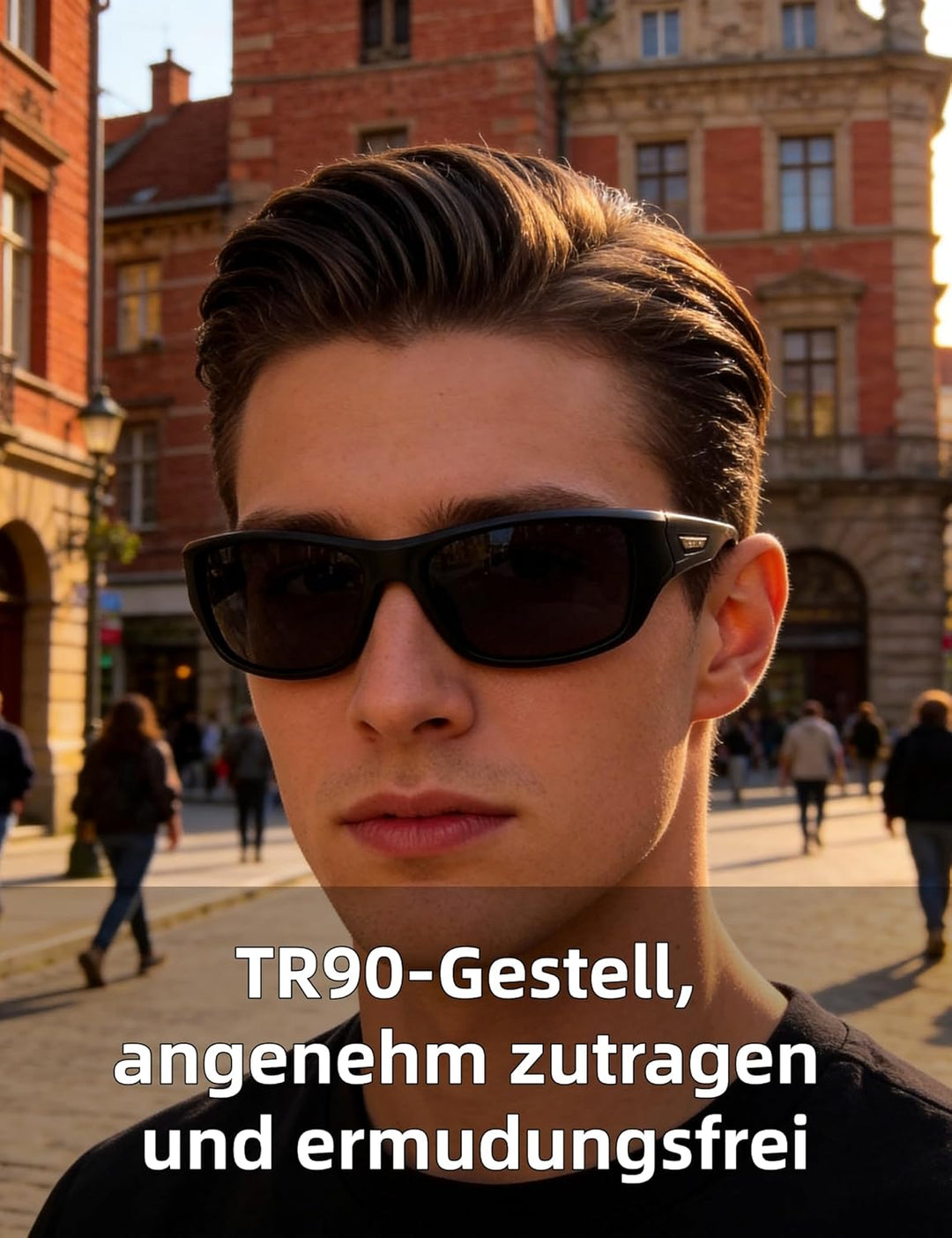 PUKCLAR Herren Sonnenbrille Polarisierte Sportbrille Radsportbrillen Fahrerbrille Damen UV400 Schutz