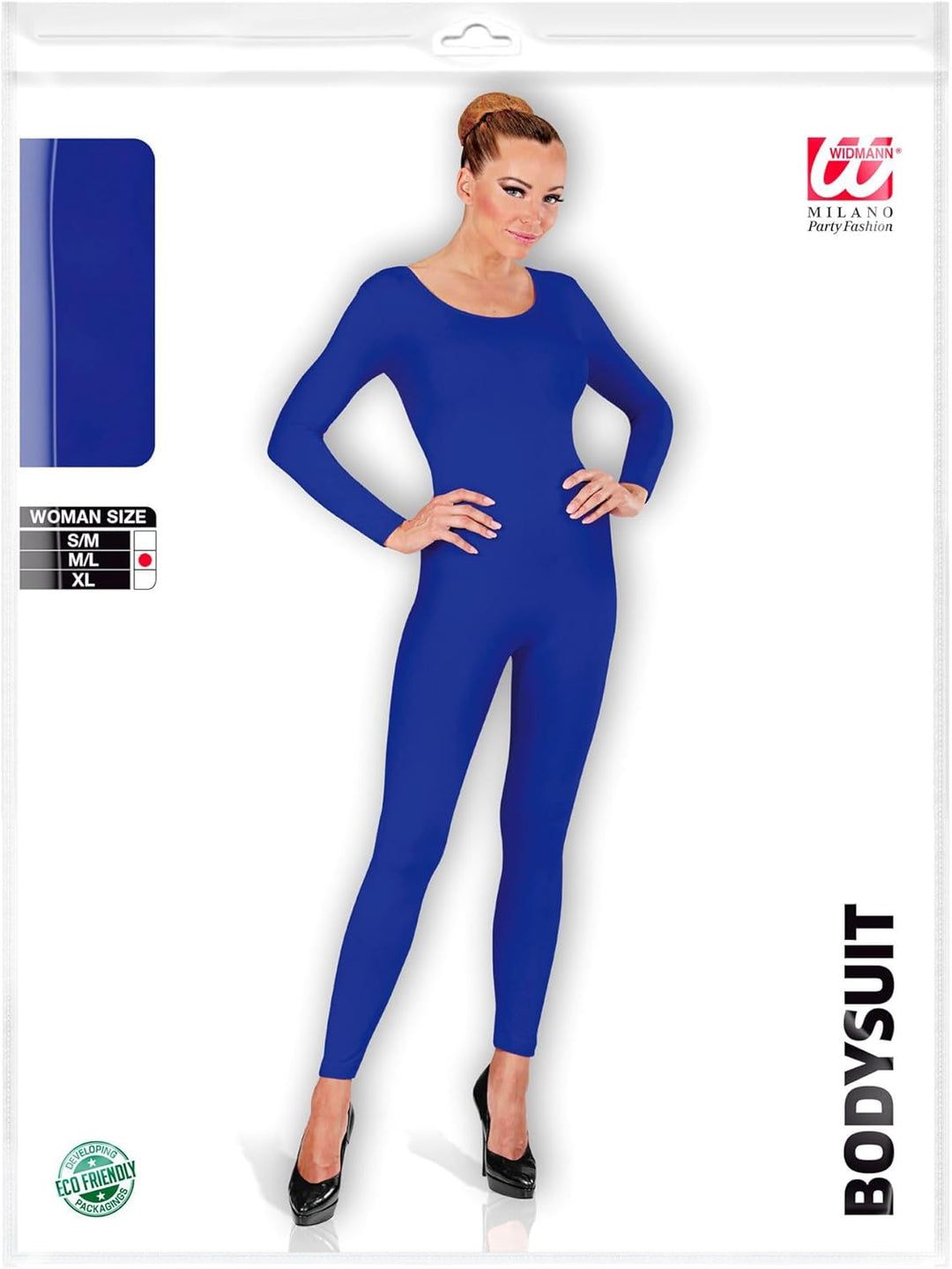 W WIDMANN MILANO Party Fashion - Body mit Ärmeln, sexy Einteiler, Overall, für Verkleidungen und Tan