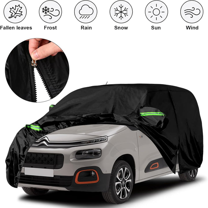 Autoschutzhülle Auto Abdeckung Geeignet für Citroen Berlingo 2018-2023, LWB Autoabdeckung Auto Abdec