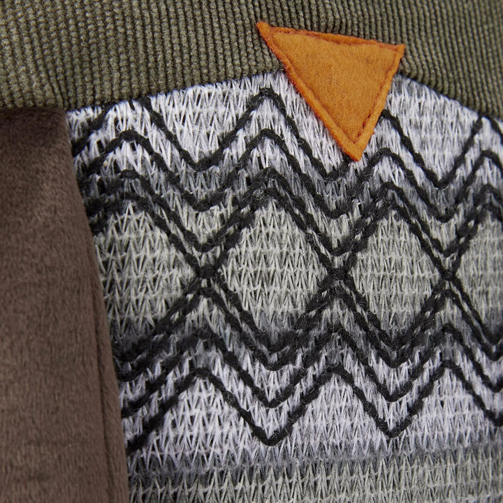3er Set Türstopper Eule, Türpuffer Stoff, Türsack Boden, Türhalter Kinder, dekorativ, HxBxT: 24 x 14