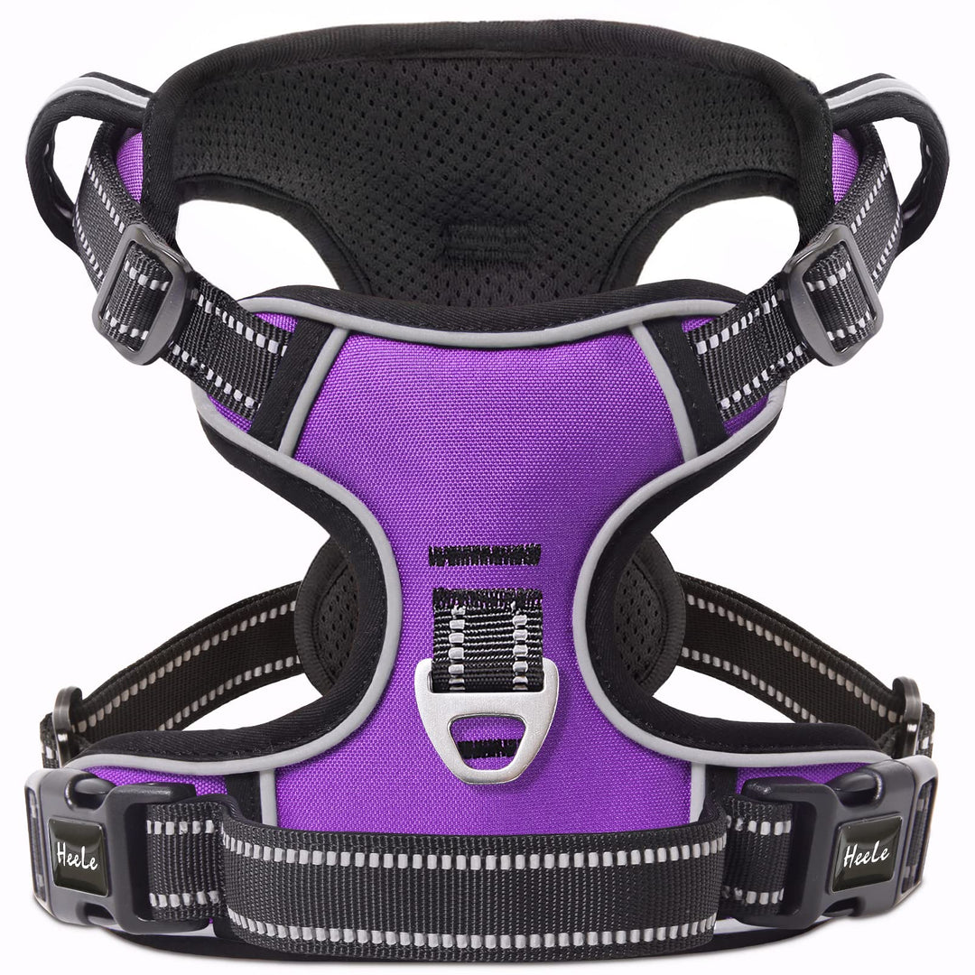 HEELE Hundegeschirr, Zugentlastung, reflektierend, mit gepolstertem Griff, Kontrolle, 2 Metallringe,