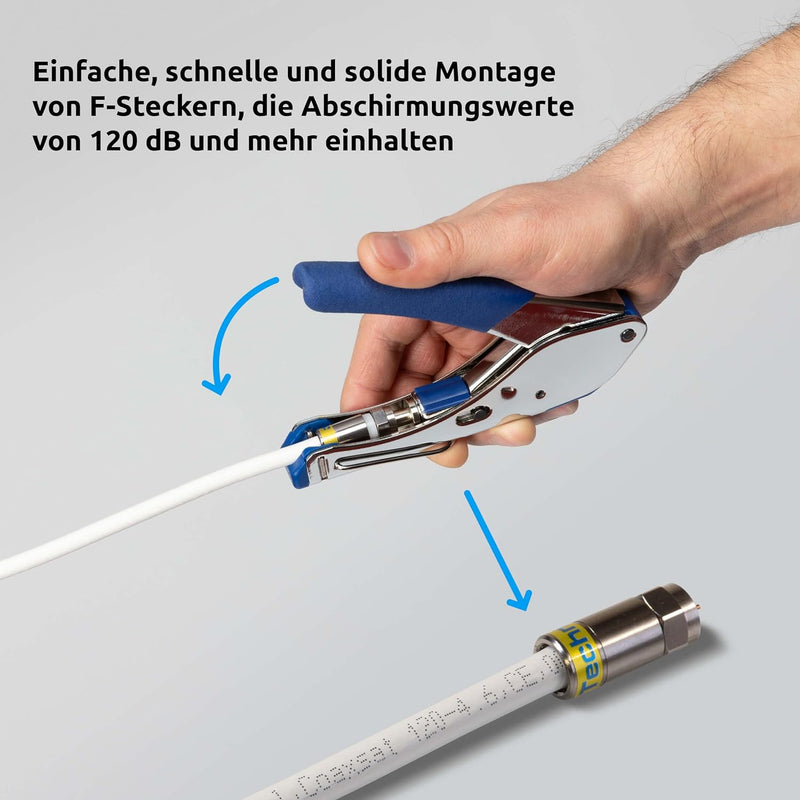 TechniSat Kompressionszange für 100 dB F-Stecker