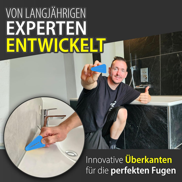 Profi Fugenabzieher - einzigartiges Design mit speziellen Überkanten - 3 Verschiedene Fugengrössen -