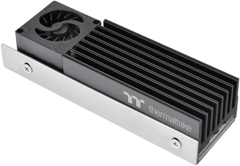 Thermaltake MS-1 Air Cooler | M.2 2280 SSD Cooler | Full Black