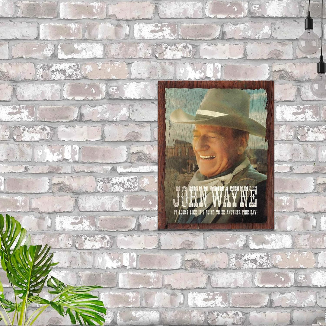 Desperate Enterprises John Wayne Blechschild, 31,8 x 40,6 cm (B x H) Fine Day, Fine Day