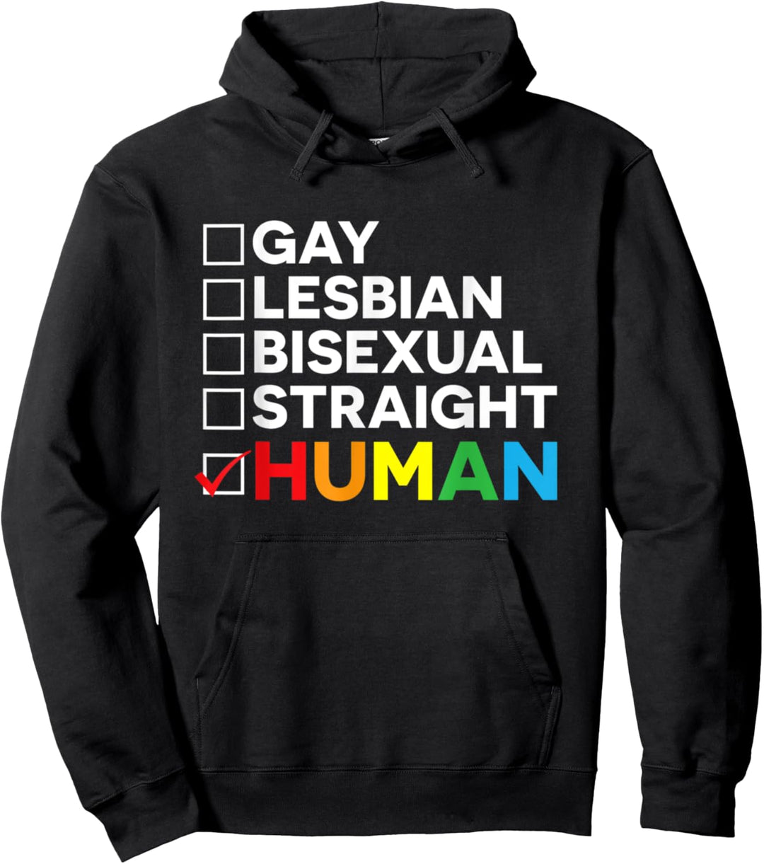 Wir sind alle menschliche Flagge LGBT Gay Pride Monat Trans Pullover Hoodie