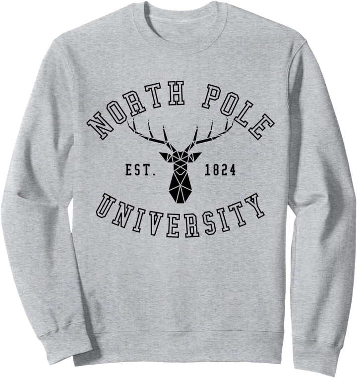 North Pole University Weihnachtsferien College Rentier Sweatshirt