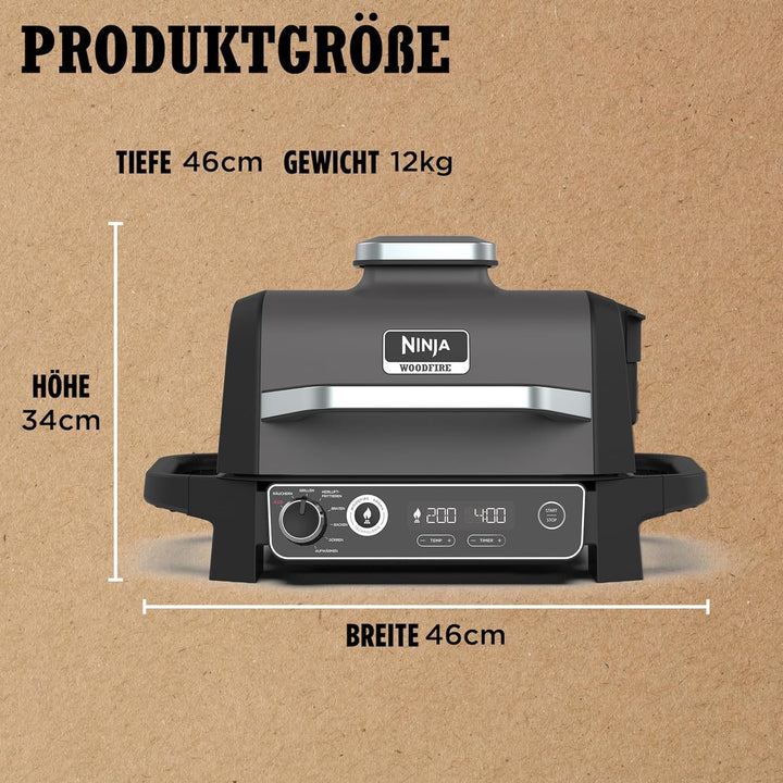 NINJA OG701DE Woodfire Outdoor Grill