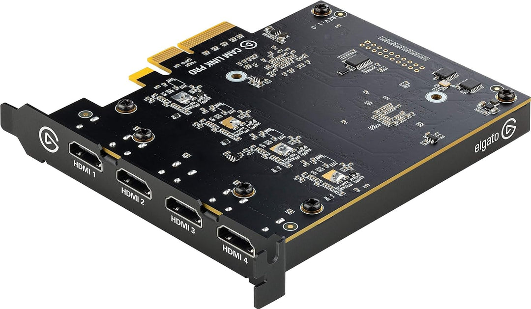 Elgato Cam Link Pro, interne Kamera-Aufnahmekarte, 4 HDMI-Eingänge, streamen & aufnehmen in 1080p60/
