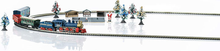 Märklin 81845 - Spur Z Weihnachtsstartpackung mit Dampflok, Wagen und Mini-Weihnachtsmarkt, ab 15 Ja