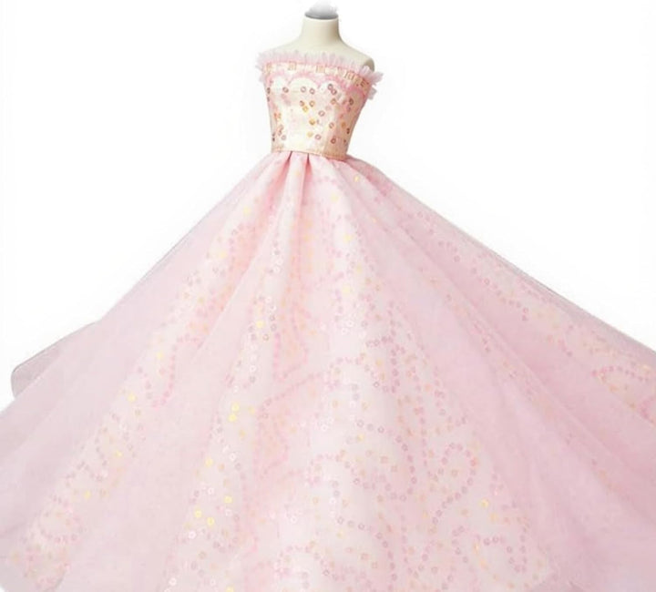 Abree 3 Stück Kleider Set Abendkleid Ballkleid Prinzessin Kleidung Dress Bekleidung mit Brautschleie