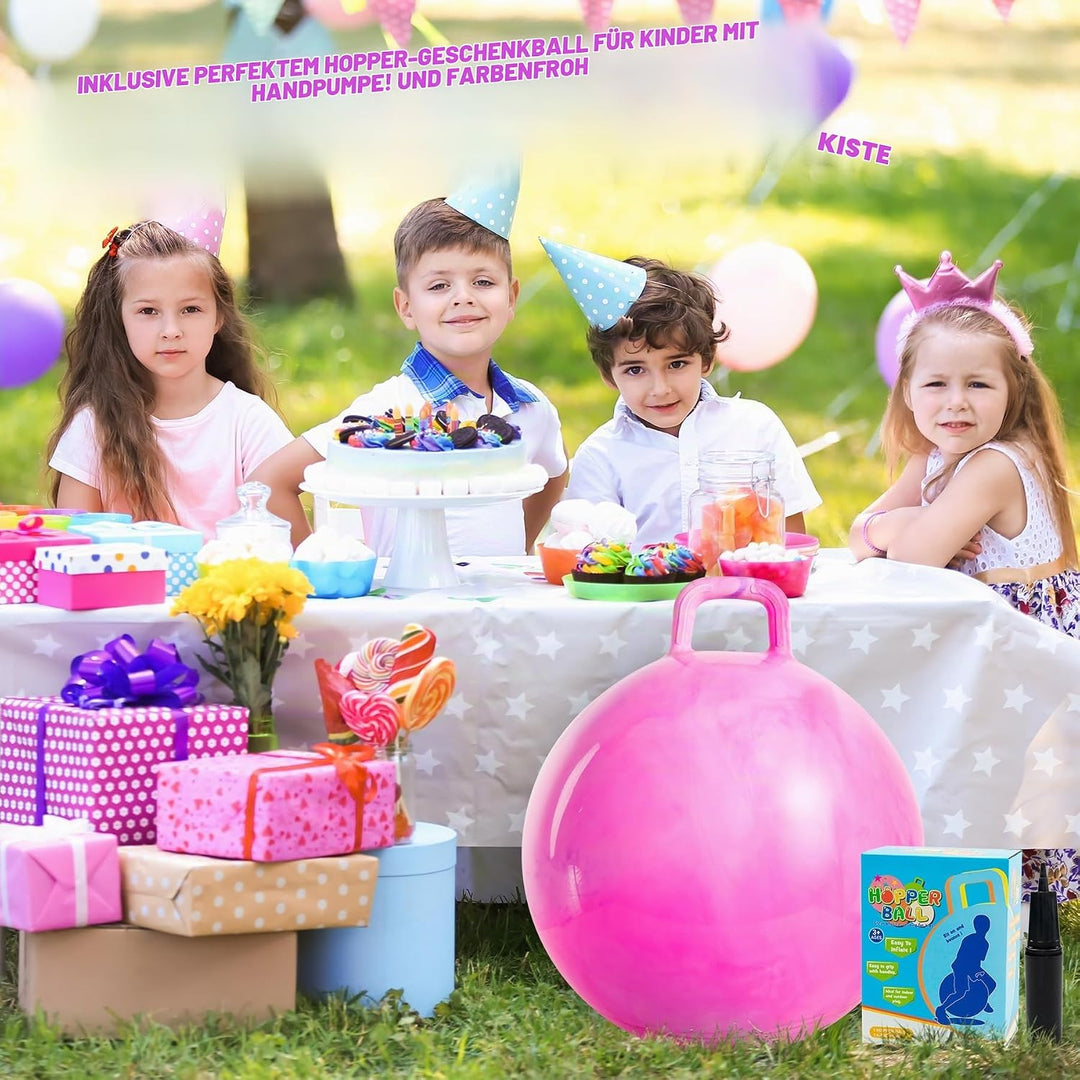 U&amp;C Planet Hüpfball Aufblasbarer Hopperbal mit Pumpe, 45 cm Hopper Ball für Kinder，max. Belastbarkei