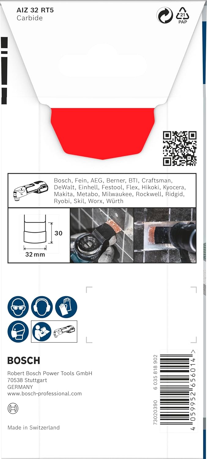 Bosch 1x PRO Multi Material AIZ 32 RT5 Blatt für Multifunktionswerkzeuge (für Mörtel, Porenbeton, Br