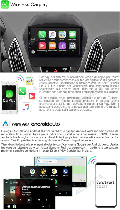 ACAVICA 2+32GB Android 12 Radio für Hyunda i Tucson ix35 LM 2010-2015 9 Zoll Autoradio Sat NAV mit G