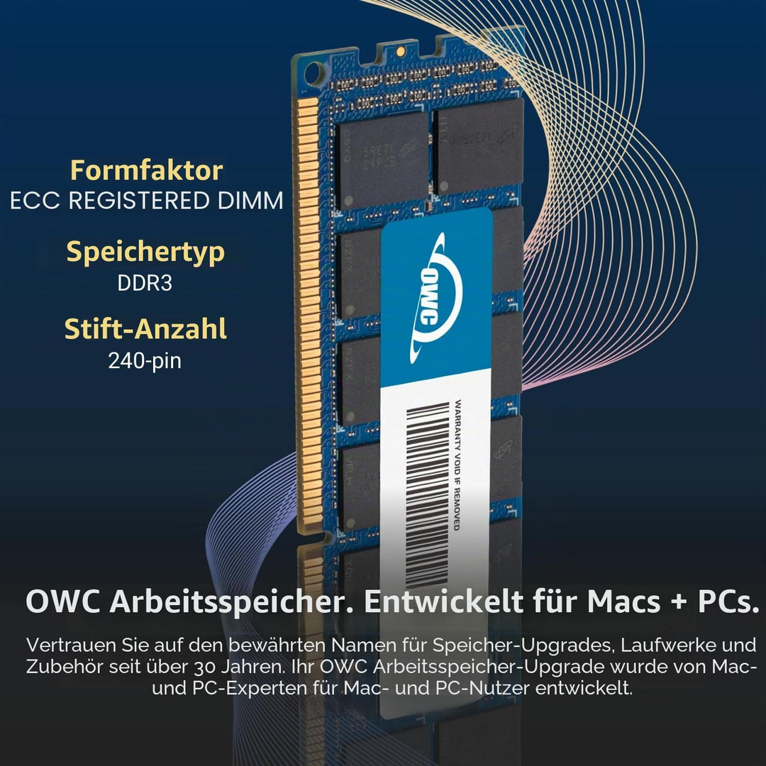 OWC - 16GB Memory Upgrade Modul - PC14900 DDR3 ECC-R 1866MHz DIMM für Mac Pro Late 2013 Modelle 16 G