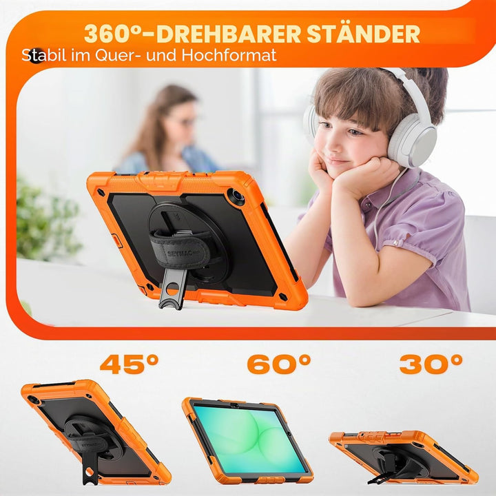 SEYMAC stock Hülle für Samsung Galaxy Tab A11+ Plus/A9+ Plus 11 Zoll 2025/2023, Stossfeste Hülle mit