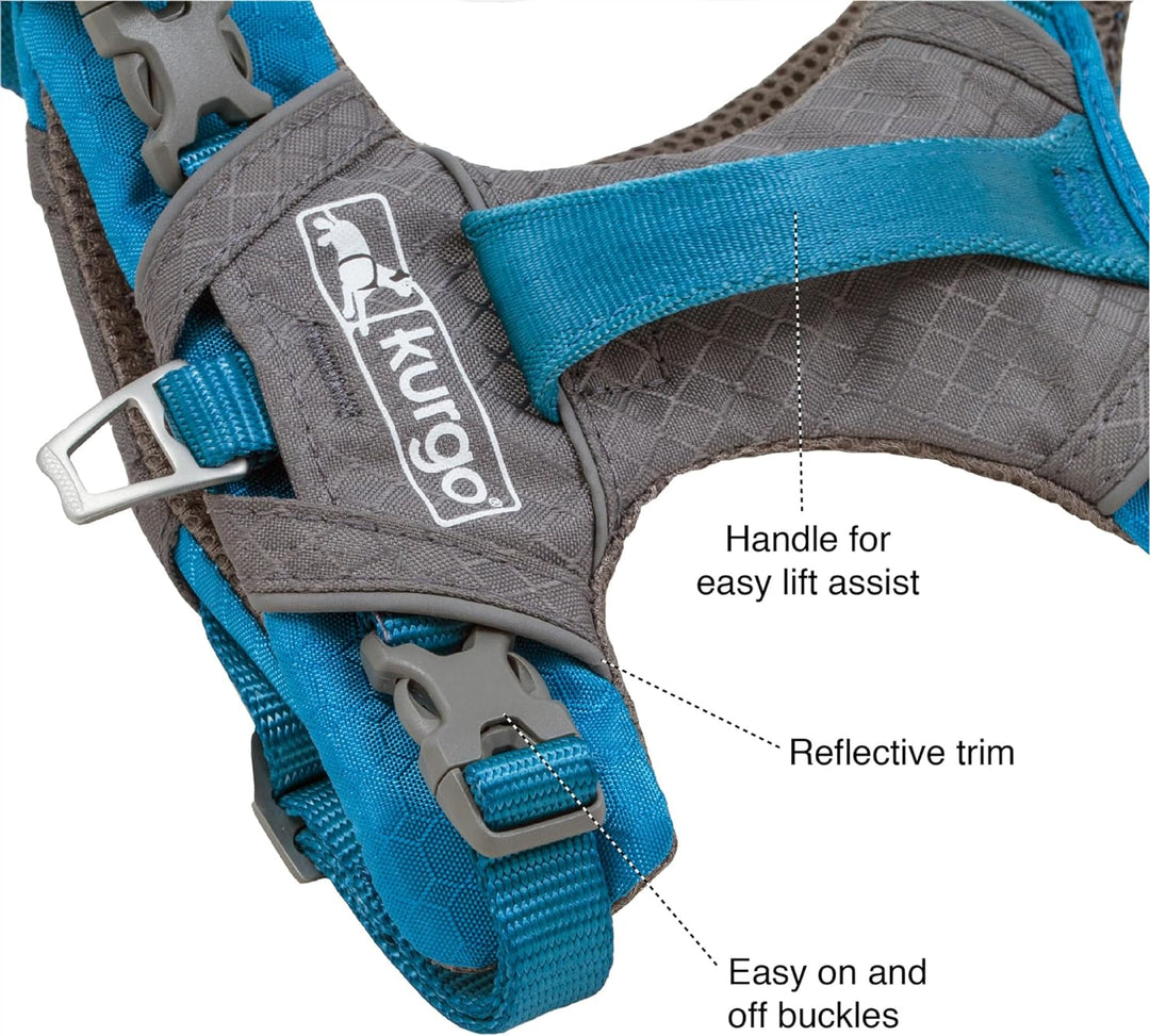 Kurgo Journey Air Hundegeschirr, Mit gepolstertem Brustteil und Rückgriff, Für Hunde von 2-5 kg, Grö
