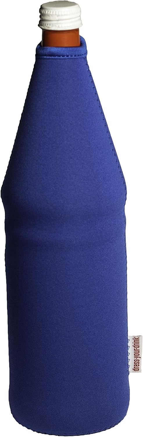 Flaschenkühler 0,7-1,0L für Glas- &amp; PET Flaschen, Neopren, Getränkekühler, (blau, 10) Blau 10, Blau