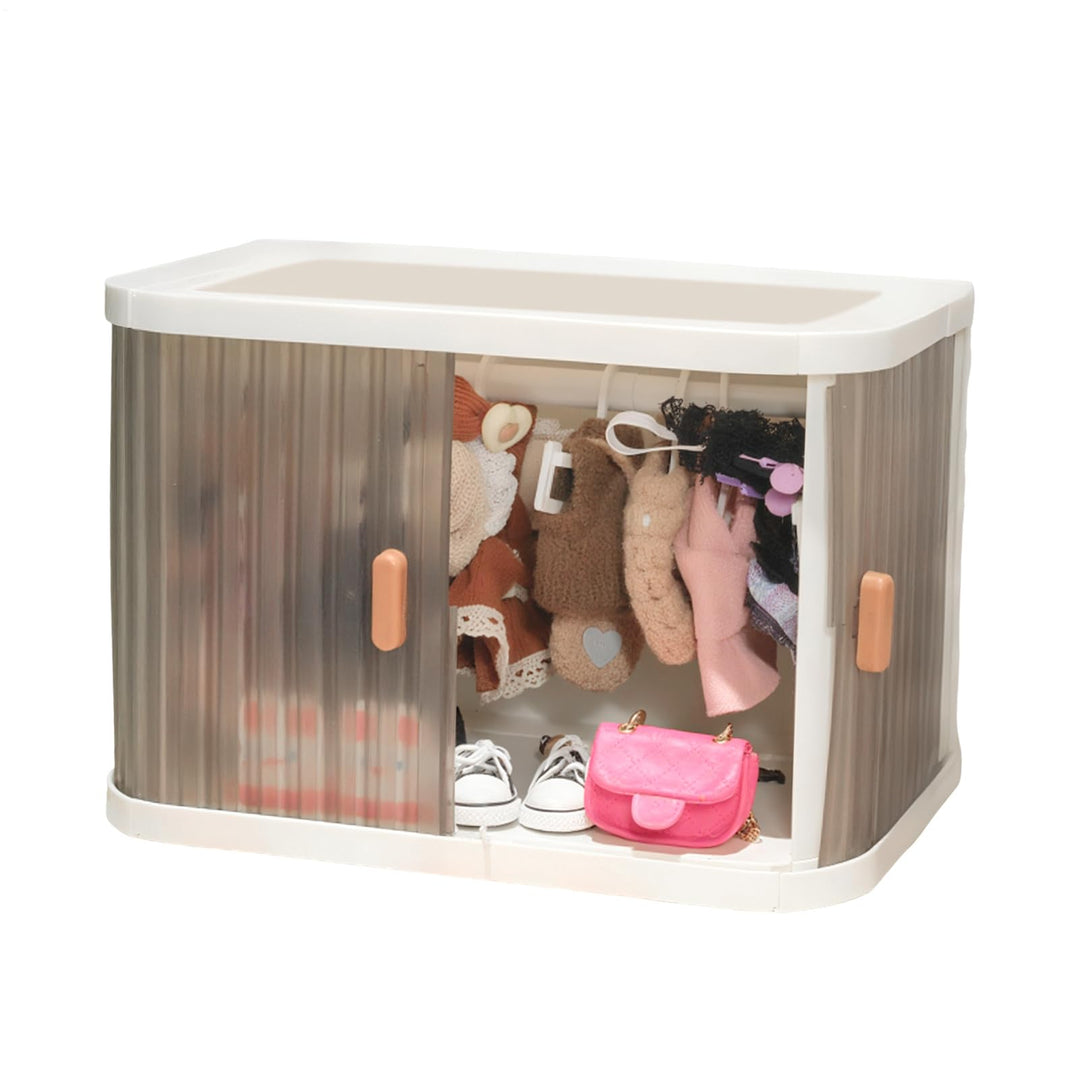 Puppenkleider Aufbewahrungsbox | Zusammenklappbarer Kleiderschrank Für Puppenkleider - Aufbewahrungs
