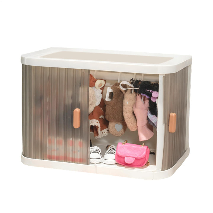 Puppenkleider Aufbewahrungsbox | Zusammenklappbarer Kleiderschrank Für Puppenkleider - Aufbewahrungs
