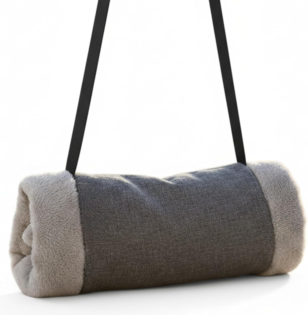 SENIORI Handmuff - Wärme und Komfort für ROLLSTUHLFAHRER mit Weichem Fleece und Breitem Halsriemen (