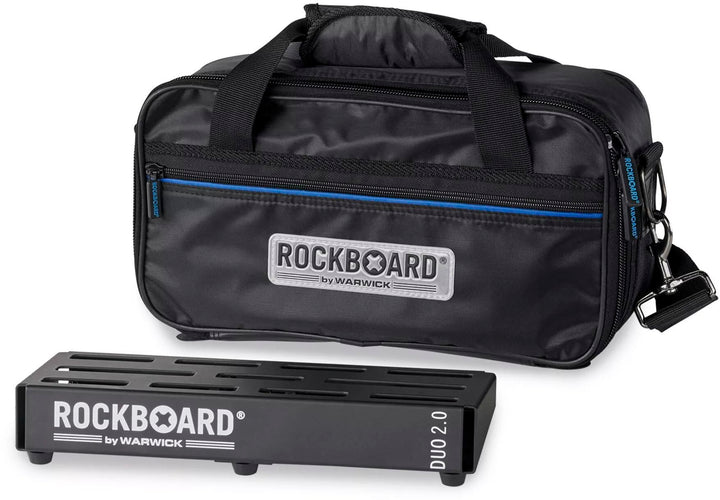 RockBoard DUO 2.0 Pedalboard with Gig Bag Schwarz, Schwarz