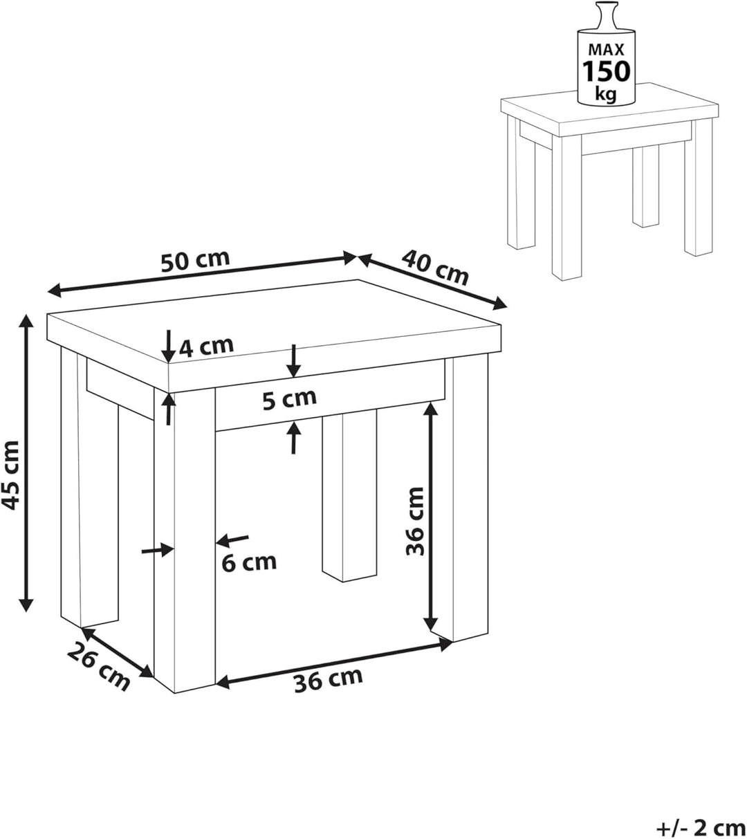 Industrieller Hocker Faserzement Akazienholz grau / heller Holzfarbton Ostuni