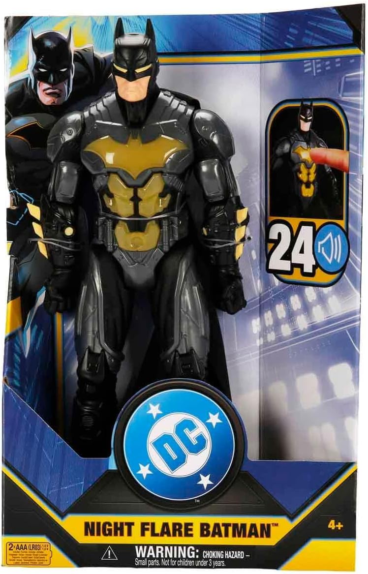 DC Comics Batman – 30 Batman Actionfigur, Licht- und Soundeffekte, 11 Bewegunspunkte, ab 4 Jahren